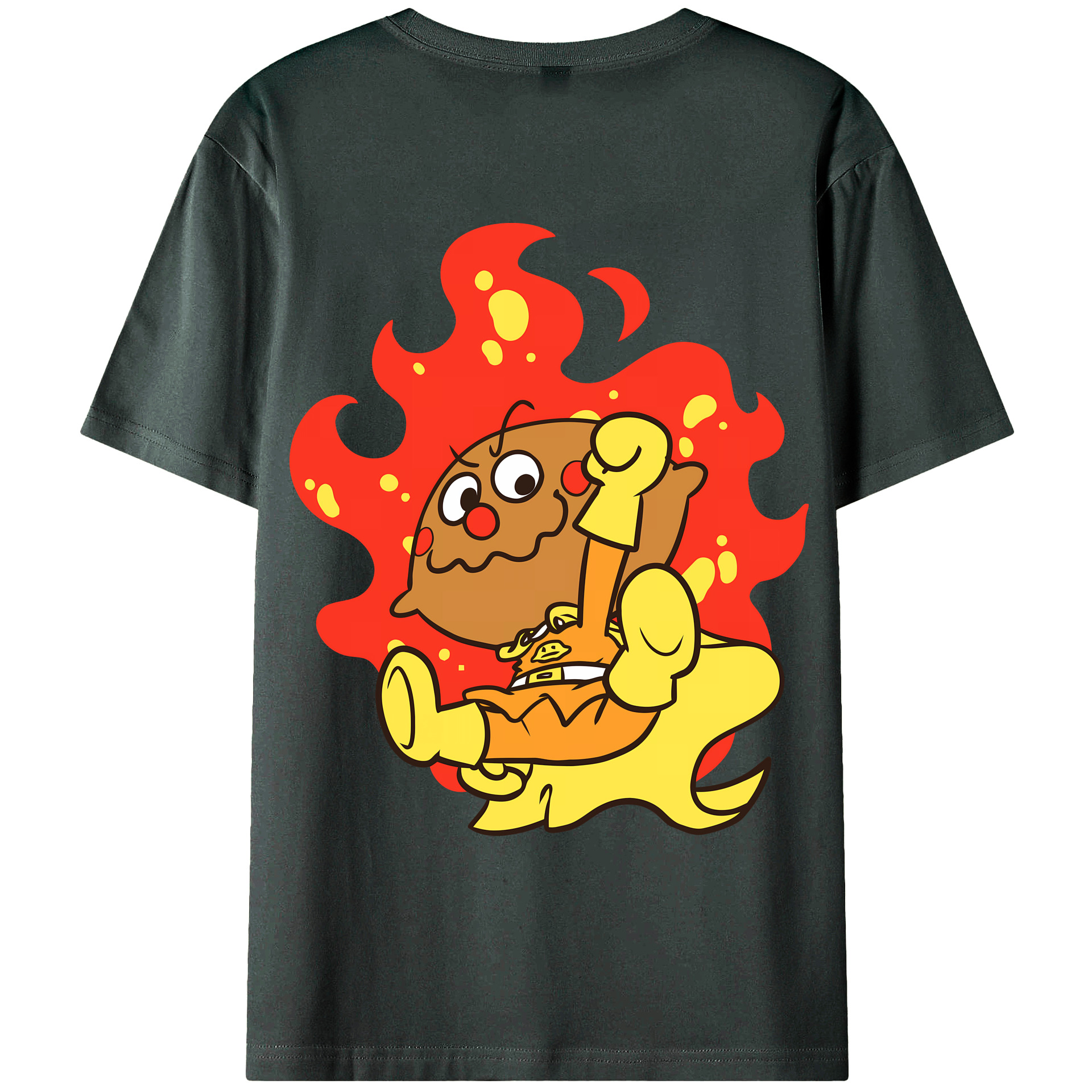 （画像用） アンパンマン Anpanman 綿100％ メンズ半袖Tシャツ（バックプリント） 通気性